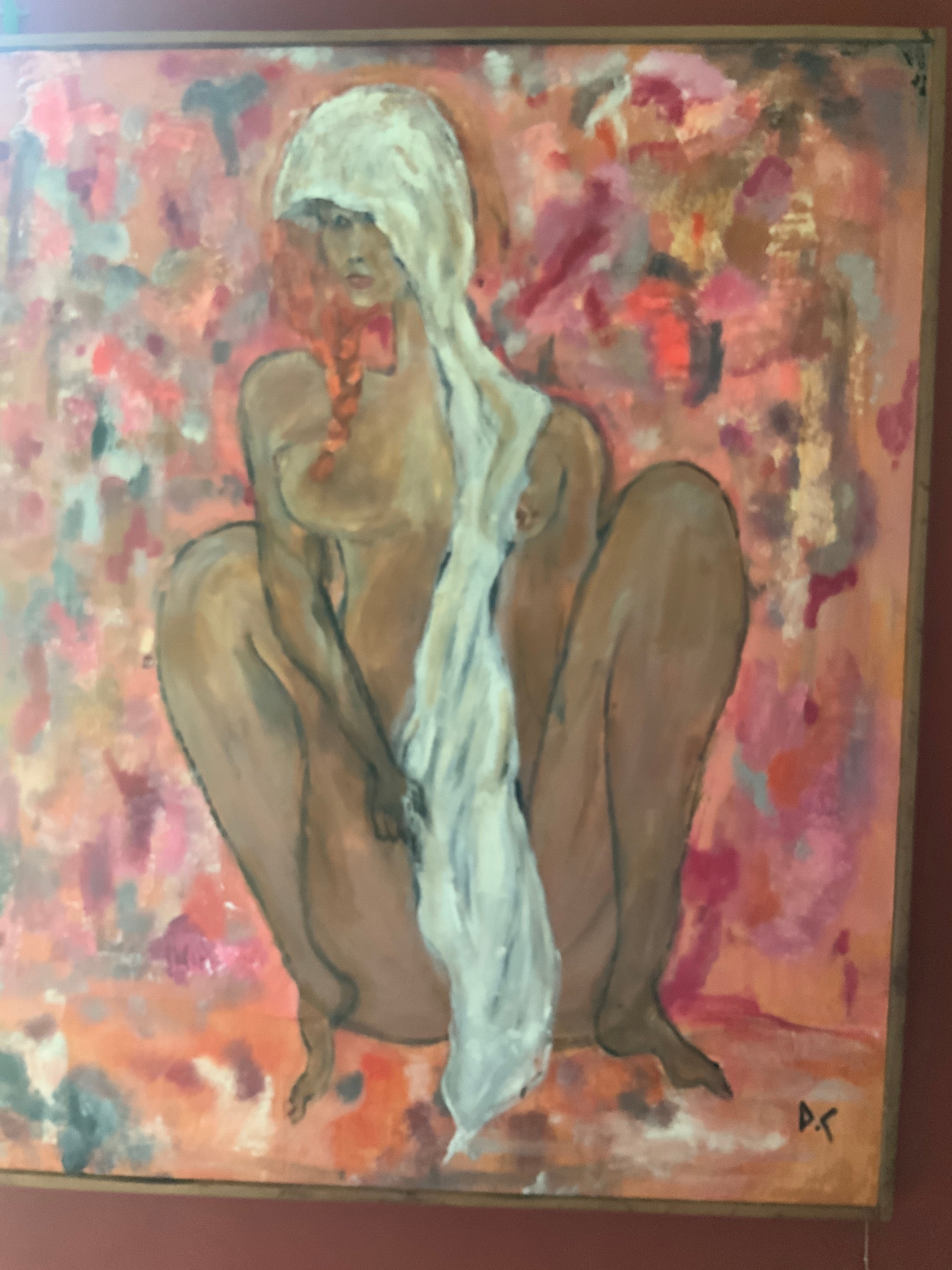 Le Drap de l'Aube – Grande peinture originale lumière de l'aube par DC Studio Maurice