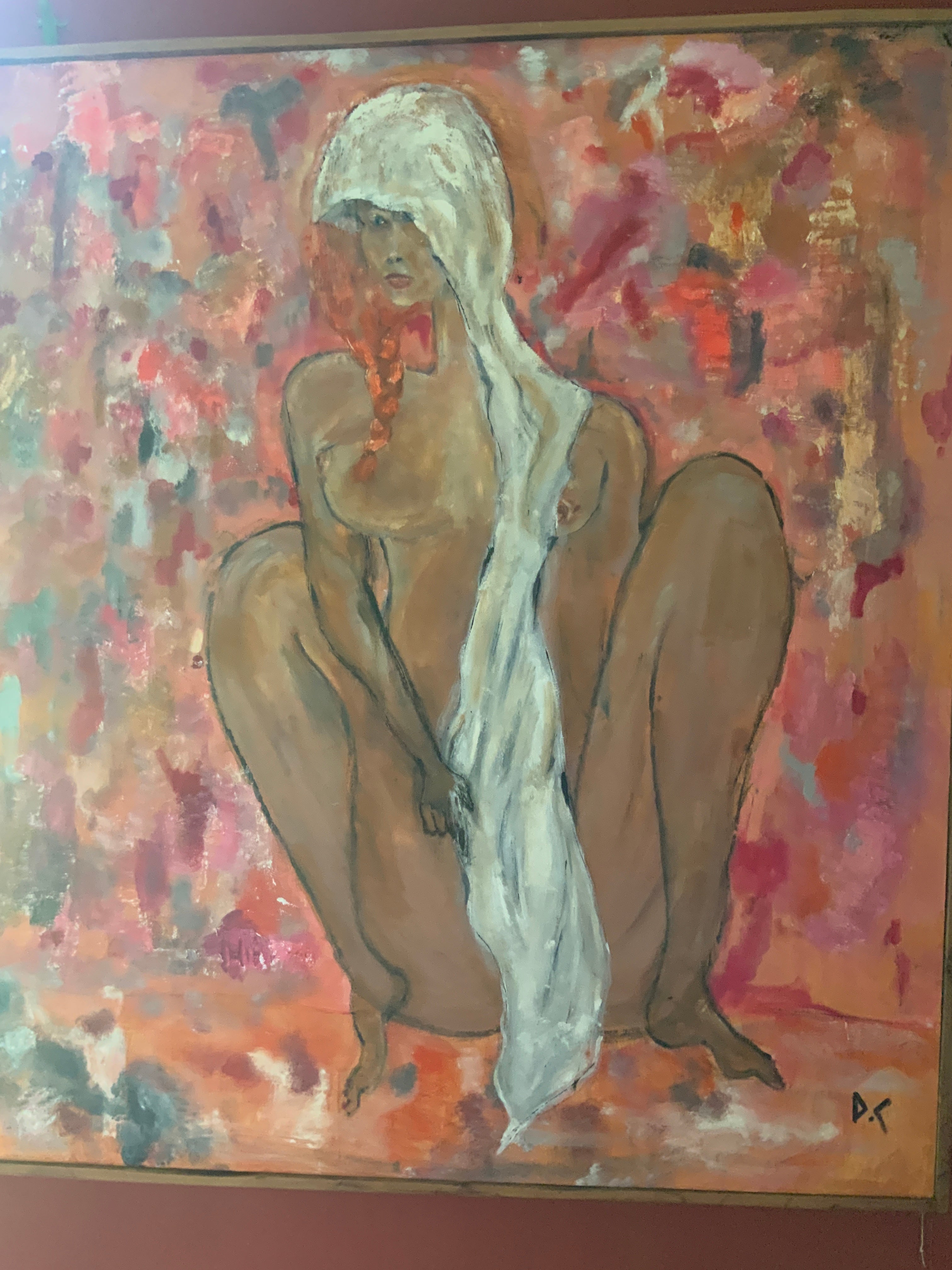Le Drap de l'Aube – Grande peinture originale lumière de l'aube par DC Studio Maurice