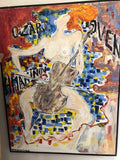 Rachmaninov – Portrait musical peinture sur toile par l'artiste mauricien DC Studio Maurice